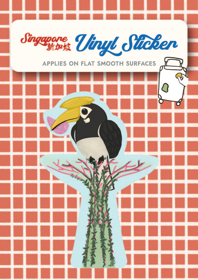 Vinyl Waterproof Stickers: Playful Animals Tour SG | 防水貼紙:頑皮動物遊獅城