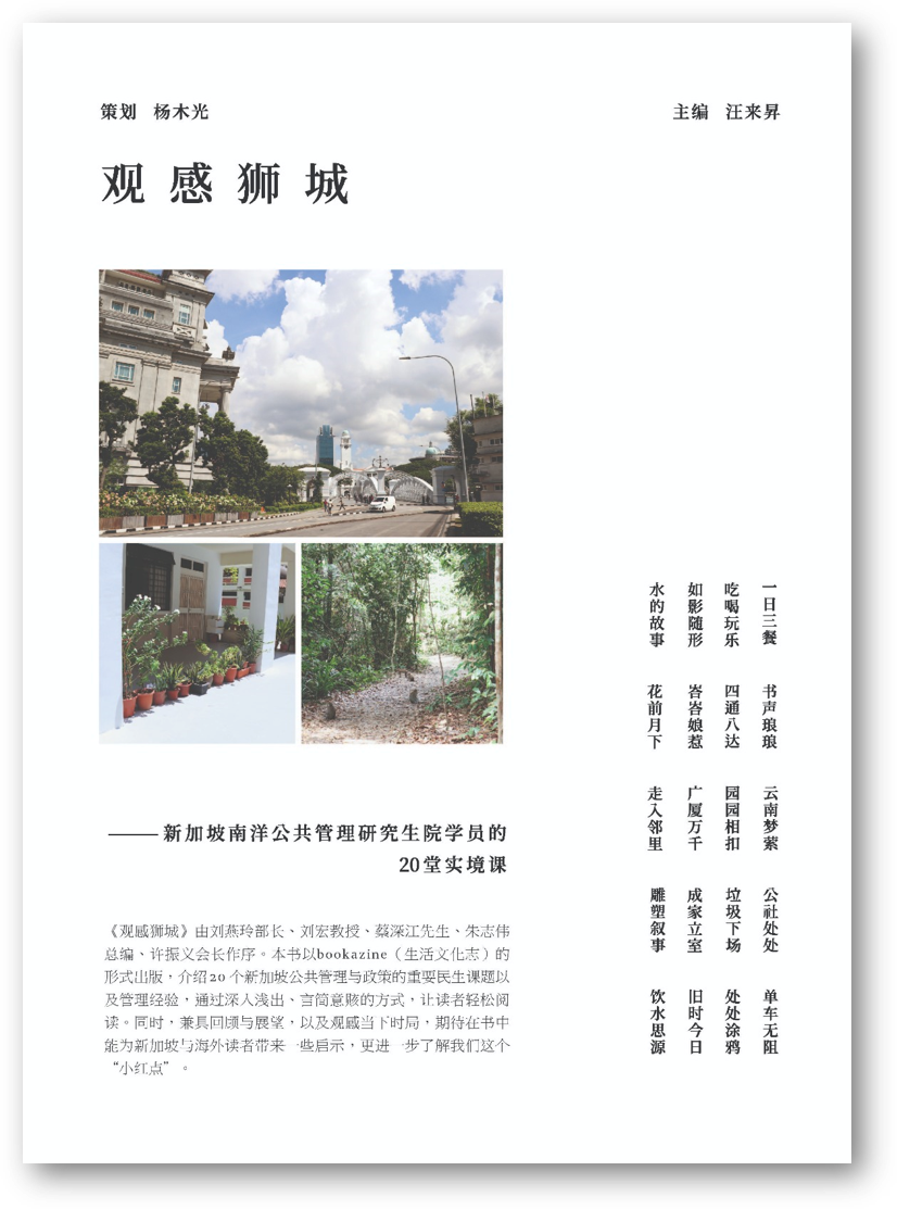 觀感獅城——新加坡南洋公共管理研究生院學員的20堂實境課(簡體書)